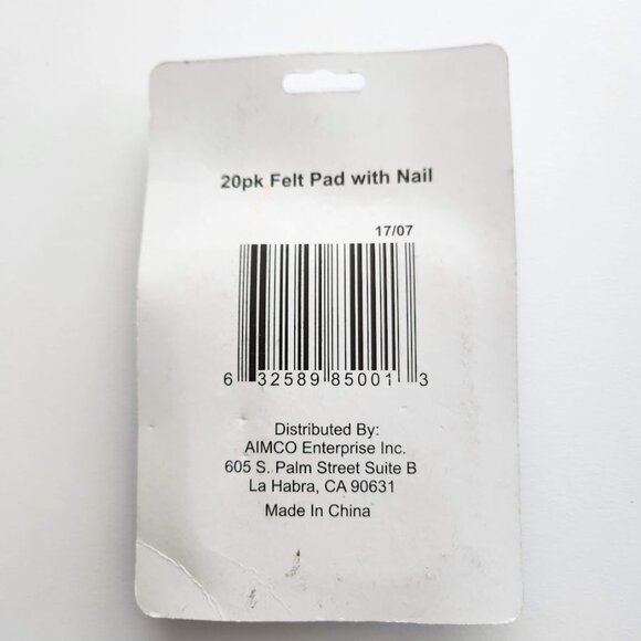 20 Pack Felt Pads with Nail Stick on Pad Furniture legs Anti-scratch  FAST SHIP - Picture 3 of 7